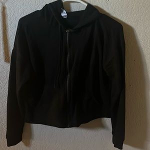 Size small black zipped up jacket